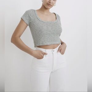 NEW Madewell Distant Grove Soft Square-Scoop Top, size M